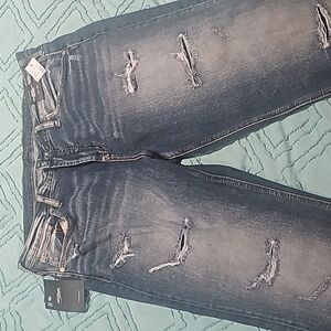 Girlfriend fit mid rise jeans